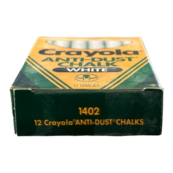Vintage Crayola White Anti-Dust Chalk Lot of 4 NOS No. 1402 Binney & Smith 1988 - Picture 5 of 7